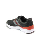 Черни тинейджърски маратонки, текстилна материя - спортни обувки за пролетта и лятото N 100013800