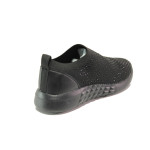 Черни дамски маратонки, текстилна материя - спортни обувки за пролетта и лятото N 100013955