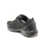 Черни мъжки маратонки, текстил - спортни обувки за целогодишно ползване N 100014397