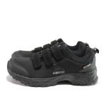 Черни тинейджърски маратонки, текстил - спортни обувки за целогодишно ползване N 100014399