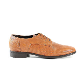Светлокафяви официални мъжки обувки, естествена кожа - всекидневни обувки за целогодишно ползване N 100015024