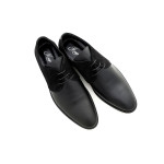 Черни официални мъжки обувки, естествена кожа и естествена велурена кожа - всекидневни обувки за целогодишно ползване N 100015015