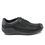 Анатомични черни мъжки обувки, естествена кожа - всекидневни обувки за пролетта и лятото N 100013533