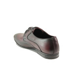 Анатомични винени мъжки обувки, естествена кожа - официални обувки за целогодишно ползване N 100013593