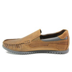 Анатомични кафяви мъжки обувки, естествена кожа - ежедневни обувки за пролетта и лятото N 100013940