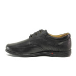 Черни мъжки обувки, естествена кожа - всекидневни обувки за есента и зимата N 100014507