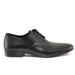 Черни мъжки обувки, естествена кожа - официални обувки за есента и зимата N 100014503