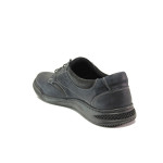 Тъмносини мъжки обувки, естествена кожа - ежедневни обувки за есента и зимата N 100014546