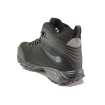 Черни мъжки боти, текстилна материя - ежедневни обувки за есента и зимата N 100014574