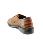 Кафяви анатомични мъжки обувки, естествена кожа - ежедневни обувки за целогодишно ползване N 100014596