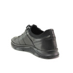 Черни мъжки обувки, естествена кожа - всекидневни обувки за есента и зимата N 100014597