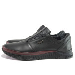 Черни мъжки обувки, естествена кожа - всекидневни обувки за есента и зимата N 100014598