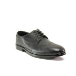 Черни мъжки обувки, естествена кожа - официални обувки за целогодишно ползване N 100014634
