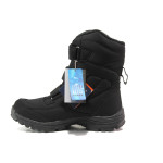 Черни мъжки боти, текстилна материя - спортни обувки за есента и зимата N 100014655