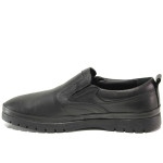 Черни мъжки обувки, естествена кожа - всекидневни обувки за есента и зимата N 100014736
