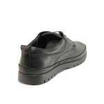 Черни анатомични мъжки обувки, естествена кожа - всекидневни обувки за есента и зимата N 100014790