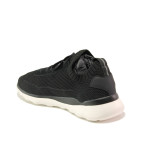 Черни мъжки спортни обувки, текстилна материя - спортни обувки за пролетта и лятото N 100013747