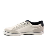 Бели мъжки спортни обувки, текстилна материя - спортни обувки за пролетта и лятото N 100013797
