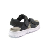 Тъмносини дамски сандали, здрава еко-кожа - ежедневни обувки за пролетта и лятото N 100014005