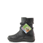Черни анатомични дамски боти, естествена кожа - ежедневни обувки за есента и зимата N 100014740