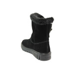 Черни дамски боти, естествен велур - ежедневни обувки за есента и зимата N 100014760