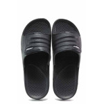 Черни мъжки чехли, pvc материя - ежедневни обувки за пролетта и лятото N 100015692