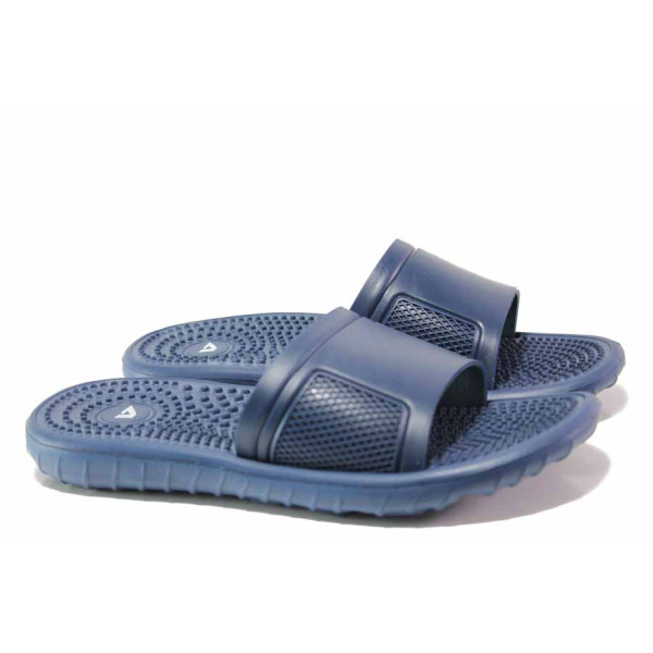 Сини анатомични джапанки, pvc материя - ежедневни обувки за пролетта и лятото N 100015994