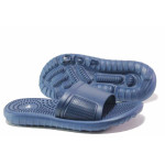 Сини анатомични джапанки, pvc материя - ежедневни обувки за пролетта и лятото N 100015994