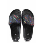 Черни джапанки, текстилна материя - ежедневни обувки за пролетта и лятото N 100015996