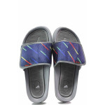 Сини джапанки, текстилна материя - ежедневни обувки за пролетта и лятото N 100015995