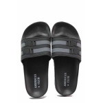 Черни джапанки, pvc материя - ежедневни обувки за пролетта и лятото N 100015997