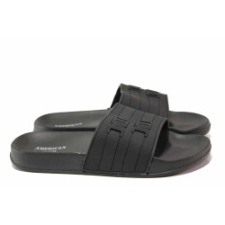 Черни анатомични джапанки, pvc материя - ежедневни обувки за пролетта и лятото N 100015998