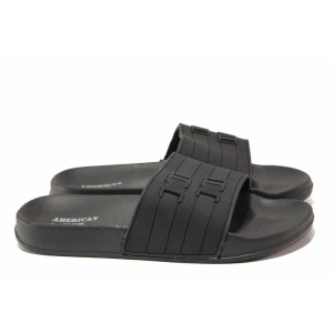 Черни анатомични джапанки, pvc материя - ежедневни обувки за пролетта и лятото N 100015998