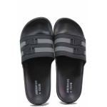 Черни джапанки, pvc материя - ежедневни обувки за целогодишно ползване N 100015979