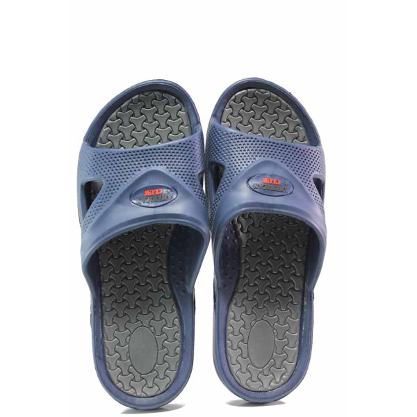 Сини джапанки, pvc материя - ежедневни обувки за пролетта и лятото N 100016000
