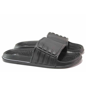 Черни джапанки, pvc материя - ежедневни обувки за пролетта и лятото N 100016002