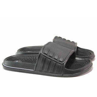 Черни джапанки, pvc материя - ежедневни обувки за пролетта и лятото N 100016002
