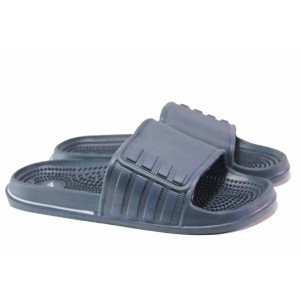 Сини джапанки, pvc материя - ежедневни обувки за пролетта и лятото N 100016001