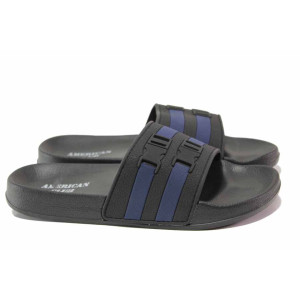 Черни анатомични джапанки, pvc материя - ежедневни обувки за целогодишно ползване N 100015978