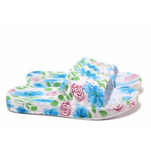 Светлосини джапанки, pvc материя - ежедневни обувки за целогодишно ползване N 100015977