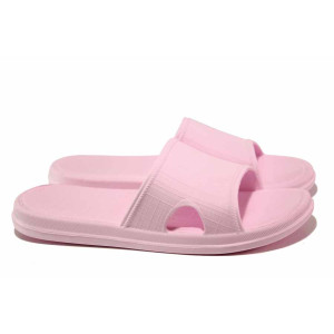 Розови джапанки, pvc материя - ежедневни обувки за целогодишно ползване N 100015974