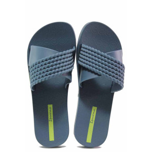 Сини джапанки, pvc материя - ежедневни обувки за пролетта и лятото N 100016047