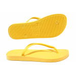 Жълти джапанки, pvc материя - ежедневни обувки за пролетта и лятото N 100016043