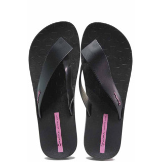 Черни джапанки, pvc материя - ежедневни обувки за пролетта и лятото N 100016042