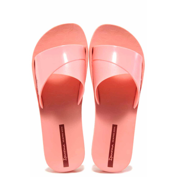 Розови джапанки, pvc материя - ежедневни обувки за пролетта и лятото N 100016037