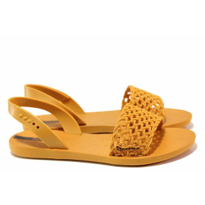 Оранжеви анатомични дамски сандали, pvc материя - ежедневни обувки за пролетта и лятото N 100016052