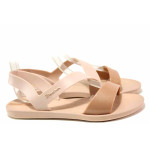 Розови дамски сандали, pvc материя - ежедневни обувки за пролетта и лятото N 100016032