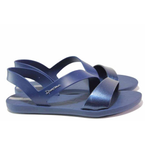 Сини анатомични анатомични дамски сандали, pvc материя - ежедневни обувки за пролетта и лятото N 100016033
