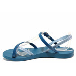 Сини анатомични дамски сандали, pvc материя - ежедневни обувки за пролетта и лятото N 100016034