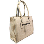 Бежова дамска чанта, здрава еко-кожа - удобство и стил за вашето ежедневие N 100015126